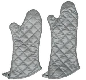 Wholesale Washable Silver Oven Mitts Heat Insulation Cut Resistant With Firm Grip from china suppliers