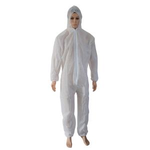 Wholesale Personal Safety Hooded Disposable Coveralls , Breathable Disposable Protective Suit from china suppliers