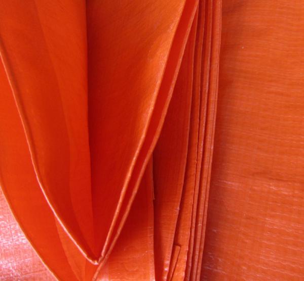 Quality Anti UV Double orange color&100% new material 140grams polyethylene tarps/tarpaulin fabric for sale