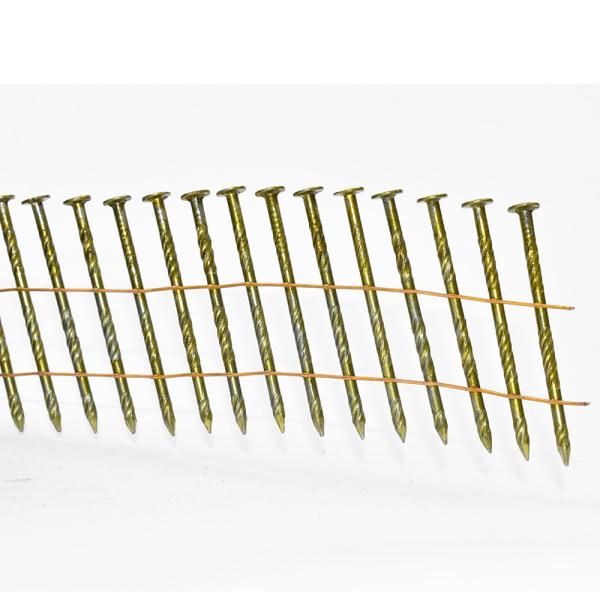 15 Degree 2.3mm*50mm Screw Shank Diamond Point Pallet Coil Nails