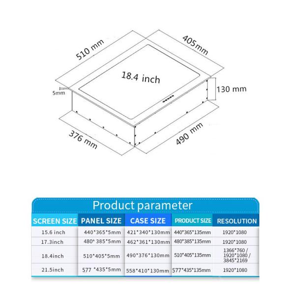 Flip Up Conference Table Computer Monitor Lift System For Collaborative Presentation
