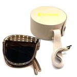 PU Leather Circular Foldable Sunglasses Case Round Glasses Storage Box