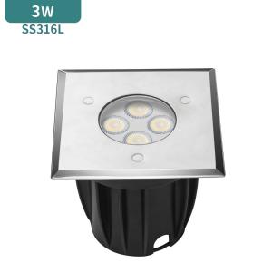 Wholesale 3W VDE SS316L SMD3030 LED Ground Lamp 170ma Transparent Led Garden Lamp from china suppliers