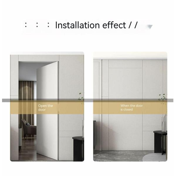 Satin Nickel Stainless Steel 180° Opening Hidden Cross Hinge 3D Invisible Hinge