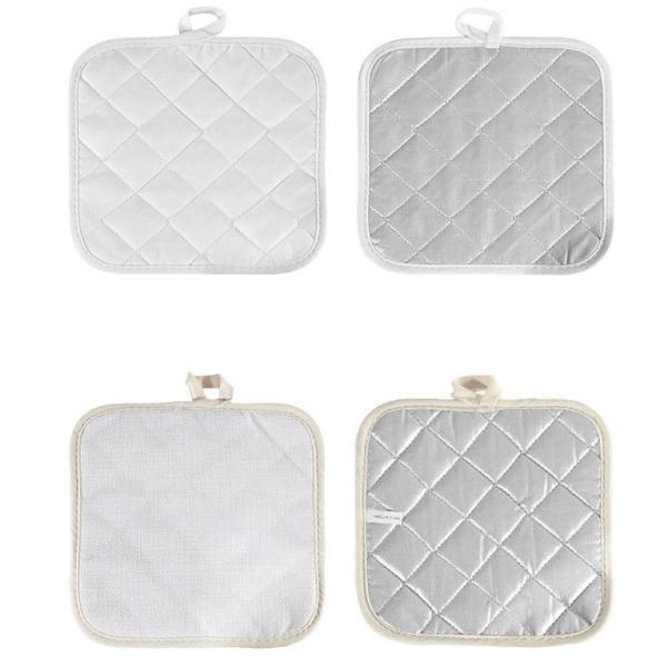 Customized Sublimation Placemats Blanks Linen And Polyester Sublimation Pot Holder Blanks