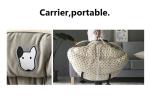 Luxury Dog Bed Cushion Pp Cotton Filled Carrier Portable Dog Car Safety Seat Bed