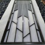 304 Stainless steel framed room divider panel laser cut metal screen