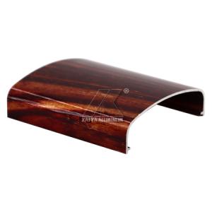 Wholesale CQC 6063 Aluminium Trim Profiles Powder Coating Wood Grain 0.8mm - 1.5mm Thickness from china suppliers