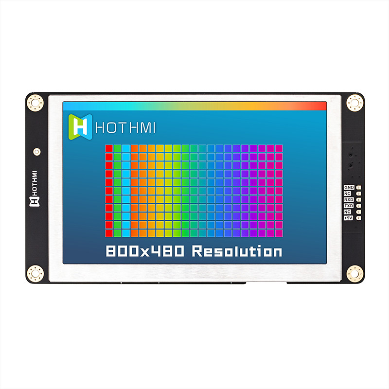 5 Inch Smart Serial Screen 800x480 UART TFT LCD Module Display Panel With TTL Interface