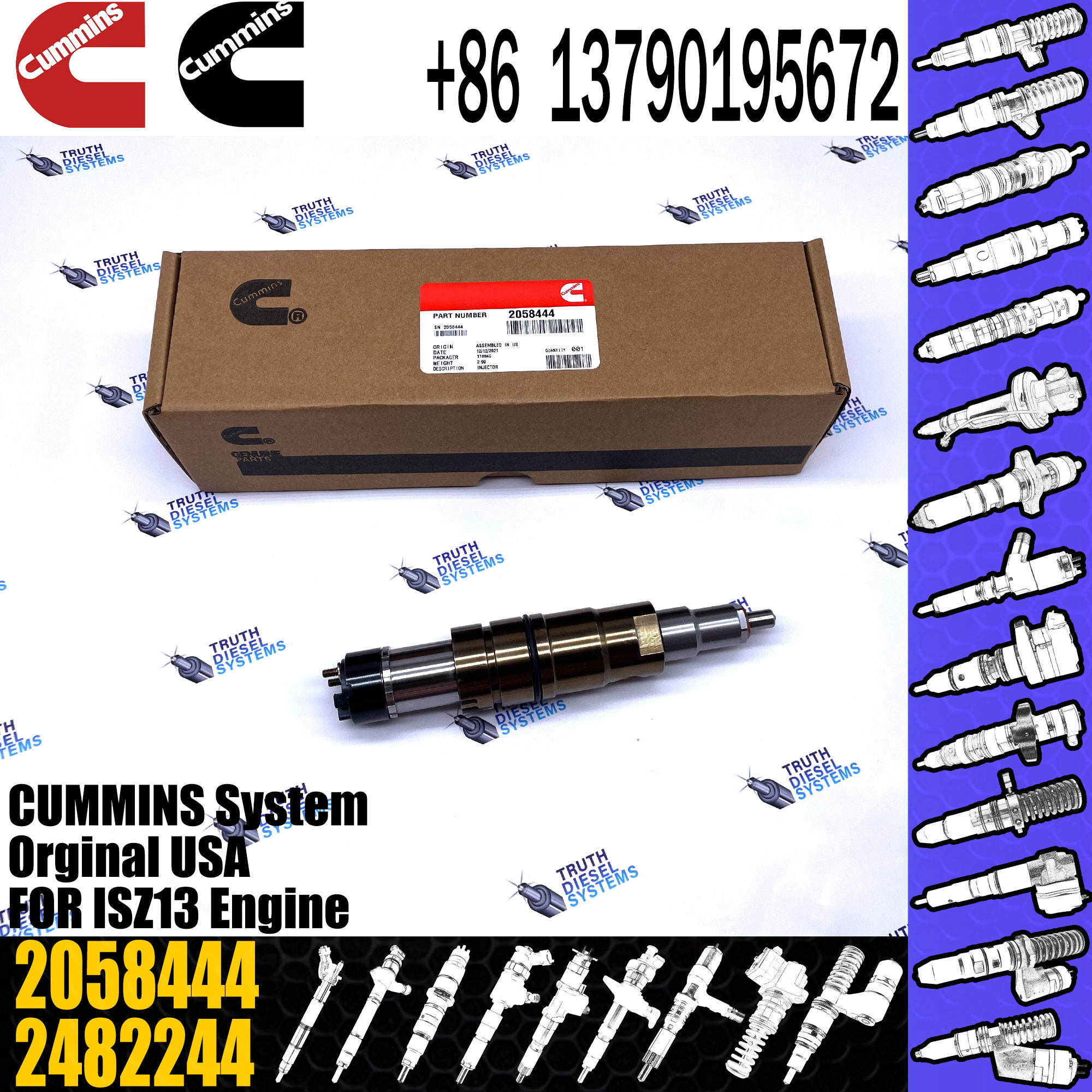 2264458 2031835 Diesel Injector Nozzle 4928175 4307217 2036181 1881565 2031836 2872284 2058444
