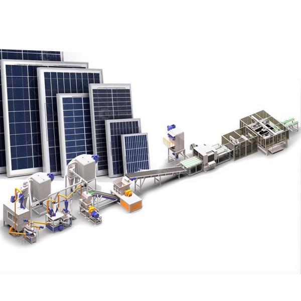 Solar Panel Recycling Machine for Aluminum Frame Separation Capacity 200-1000kg