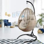 Outdoor Furniture Wrought Iron Hammock Stand Soft Comfortable For Relaxing