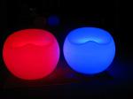 Outdoor / Indoor LED Bar Furniture Apple Shape Sofa Light Up Seat Furniture