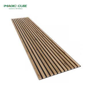 Wholesale 2400*600*21mm Wood Slat Acoustic Panels HPL Finish And Fire Resistance from china suppliers
