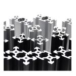 Customized 20 Series Small Rail V Slot Aluminium Profile