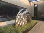 Stainless Steel Large Outdoor Sculpture , Mirror Polished Outdoor Modern Art