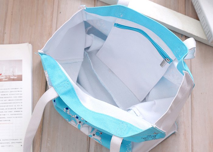 Handle Shopping Canvas Bag Fashion Promotional Eco - Friendly OEM Logo