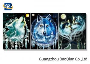 Wholesale Depth Effect 3d Picture Of Animal Wolf , Changing Flipped 3d Picture from china suppliers