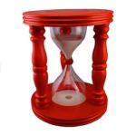 24 Hours Sand Clock Hourglass Sand Timer For Kid Wooden Stool