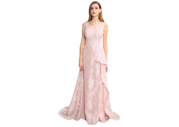 Black Floor Length Ladies Evening Dresses A - Line Elegant Long Tail Cocktail