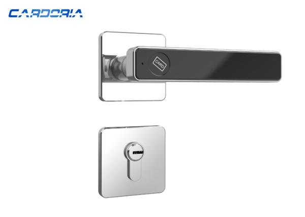 Zinc Alloy Panel Hotel Door Locks , Rfid Card Hotel Lock With Easy Management