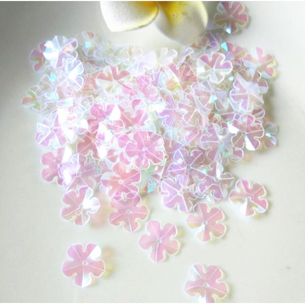 365 Colors Loose Flowers Polyester PET Industry Red Sequins Lace Fabric for Pets Products 2023 Flower Shape Manufactured