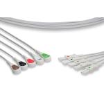 Spacelabs 5 Lead ECG Leadwire Snap/Clip TPU Jacket Gray 0.9m 700-0007-08 700