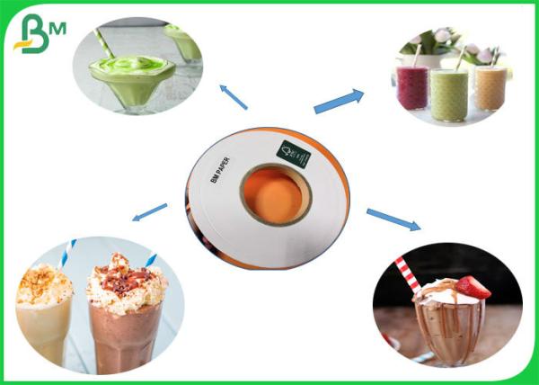 60gsm 120gsm White Paper / White Kraft Paper Roll For Making Straws FSC