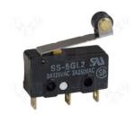 SPDT OMRON Snap Action Switch , SS 5GL2 Switch 5A 250VAC 0.49N Screw Mount