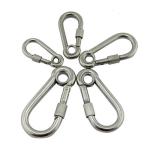 Eye Style Rope Hardware Accessories Stainless Steel Carabiner Nickel Color