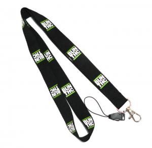 Wholesale Sport Games Safety Break Plain Black Lanyard Neck Strap Pantone Colored from china suppliers