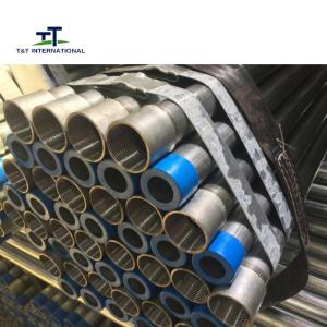 Wholesale GI Galvanized Steel Pipe , Galvanised Round Tube Bulk Plain Ends Cut To Size Reliable from china suppliers
