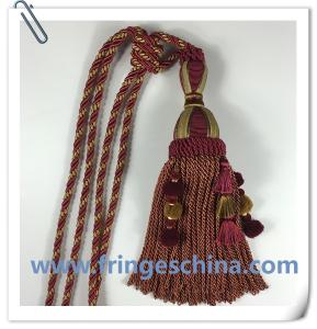 Wholesale Hot selling custom long tassel fringe trimming for curtain attractive tieback hanging ball from china suppliers