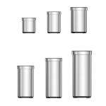 Stainless Steel Wormhole Series Household SS Rectangle Trash Bin Without Lid