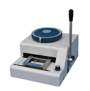 Quality Manual bank cards code printer / Convex Code Printer / PVC Card Embossing Machine for sale
