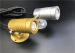 Golden And Silivery LED Garden Spotlight Landscape Lighting With Mounting Base