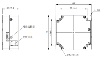 High Precision FOG IMU unit RS422 9*9*7.8cm Reliable Performance For Navigation