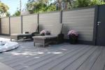 Garden European Market Wpc Fence Boards Modern Wood Plastic Composite Fence