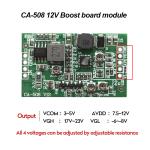 CA-508 LCD LED TCON Board VGL VGH VCOM.AVDD 4 12v Boost Converter Power Supply