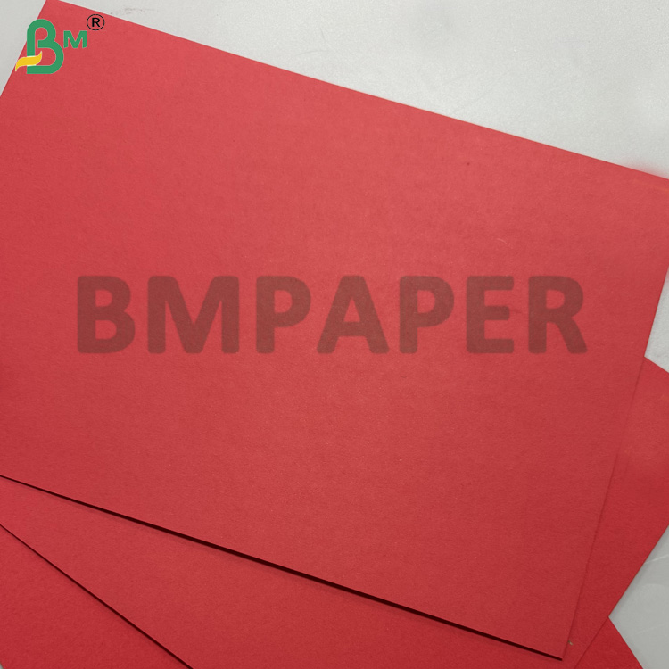 120gsm - 400gsm Double Sides Brilliant Red Cardboard For High-End Packaging