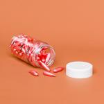 210ml PET Plastic Packaging Bottles Empty Capsule Pill Container With White