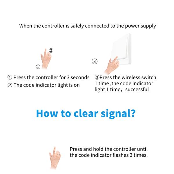 Wireless Self Powered Remote Control Switch Panel Waterproof Wall Light Switch 10A