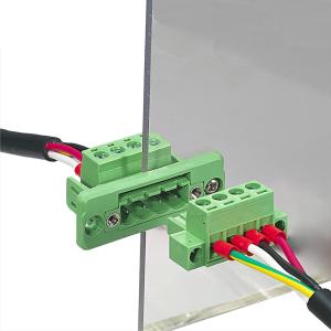 Wholesale 5.08 mm pitch Feed Through Flange Screw Terminal Blocks Dismountable from china suppliers