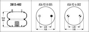 Wholesale Goodyear 2B12-402 Industrial Air Spring 578-92-3-310 Firestone W013587446 from china suppliers