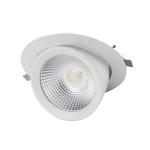 COB Recessed CRI90 IP44 140mm Diameter Gimbal LED Scoop Downlight