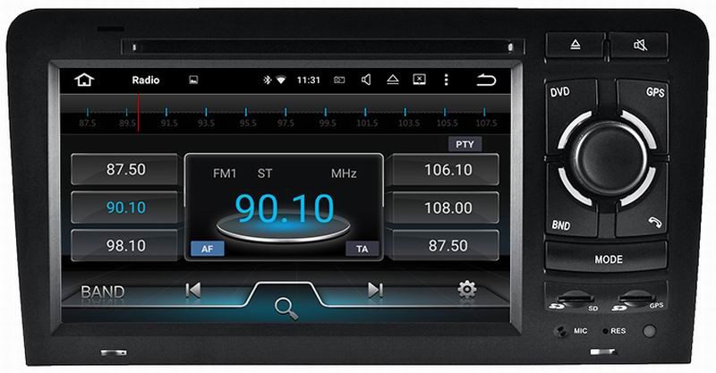 Ouchuangbo car radio player android 7.1 for Audi A3 S3 2003-2011 support MP5 /MP3 /MP2 /AAC /OGG /RA /WAV /FLAC /APE etc