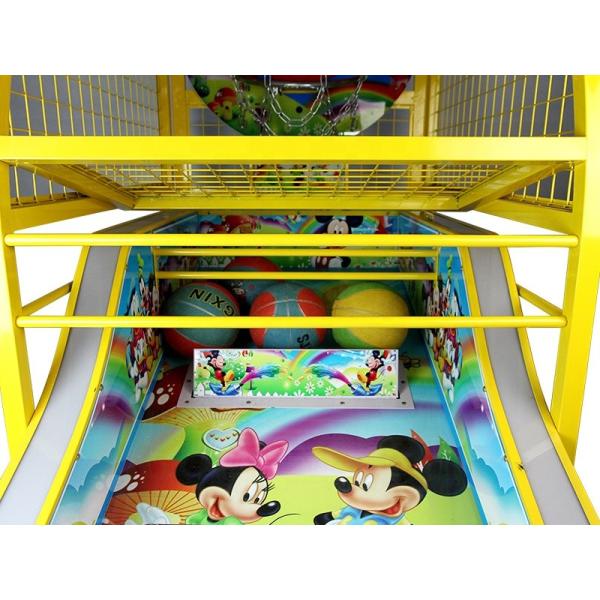 Mickey Mouse Pop A Shot Machine , Street Electronic Basketball Throwing Machine