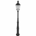 Single Head Cast Iron Garden Lamp Post Antique Street Light Pole Anti Corrosion