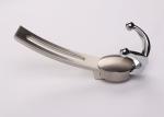 Brushed Nickel Finished Zinc Alloy Metal Coat Hooks For Living Room Use