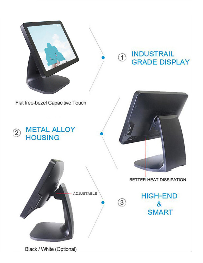 Elegant Appearance Retail Epos Systems 32G SSD With Built - In Card Reader